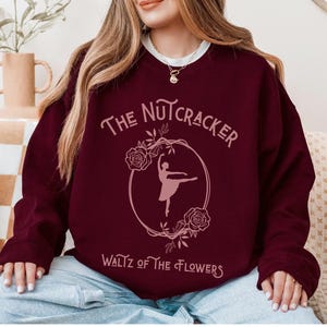 Nutcracker Ballet Sweatshirt: Waltz of the Flowers, Christmas Holiday Wear