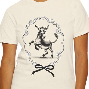 Vintage Donkey Unisex T-shirt, Democrat Political Tee, Graphic Tee, Political Gift, Election Apparel- Comfort Colors