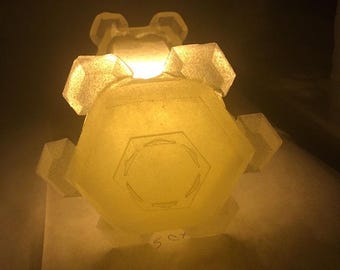 Twin Snowflake light sculpture