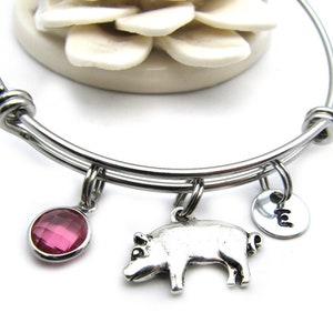 Schwein Charm Armband, Schwein Armband, Schwein Schmuck, Schwein Geschenk, Schwein Liebhaber Geschenke, Süßes Schwein Schmuck, Bauernhof Tier Armband, Schwein Geburtstag Geschenk, Ferkel
