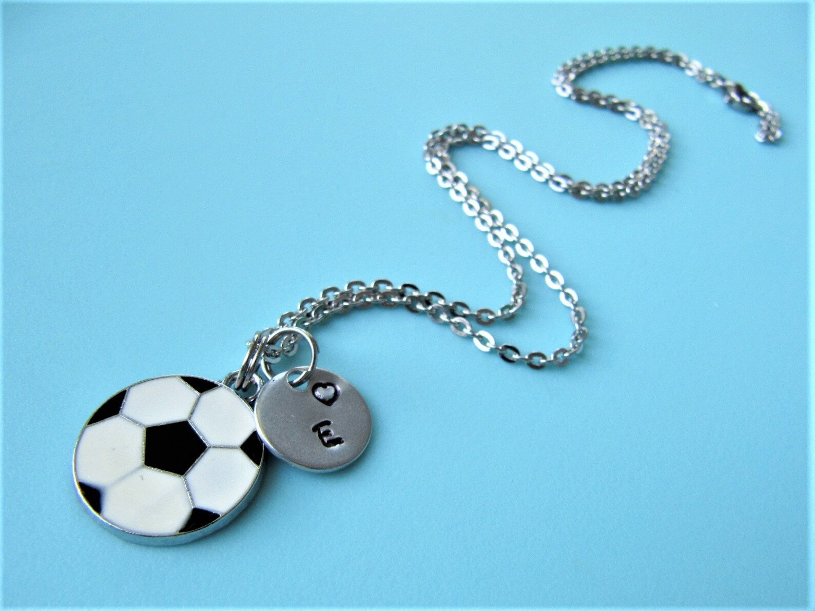 Soccer Necklace Soccer Jewelry Soccer Player Gift Soccer Etsy