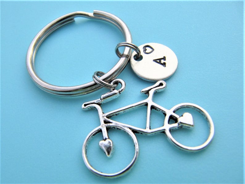 Bicycle Keychain Bicycle Keyring Bicycle Key Gift Etsy