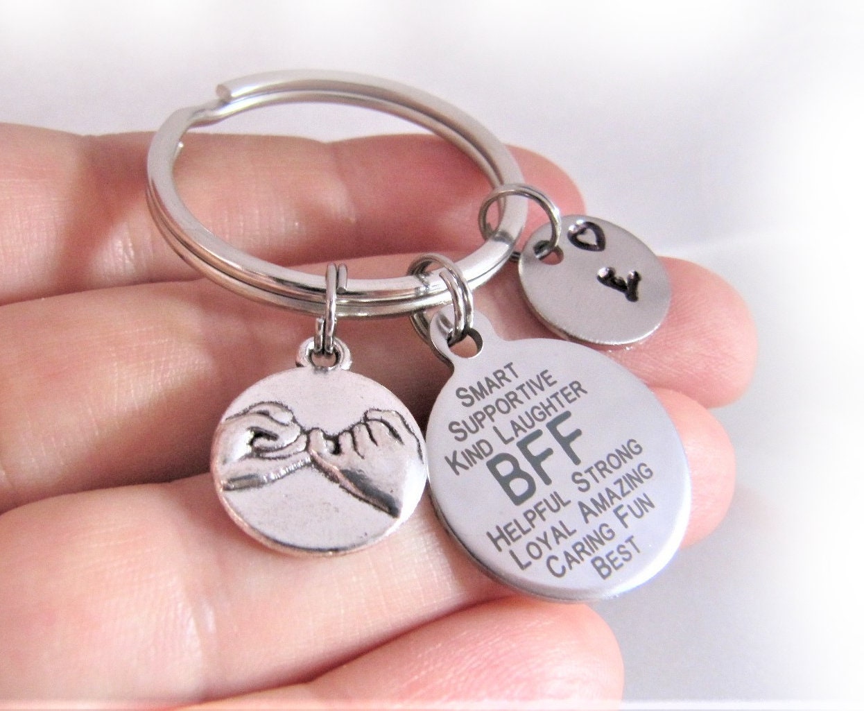 BFF Keychain BFF Gift Friendship Keychain Best Friend | Etsy