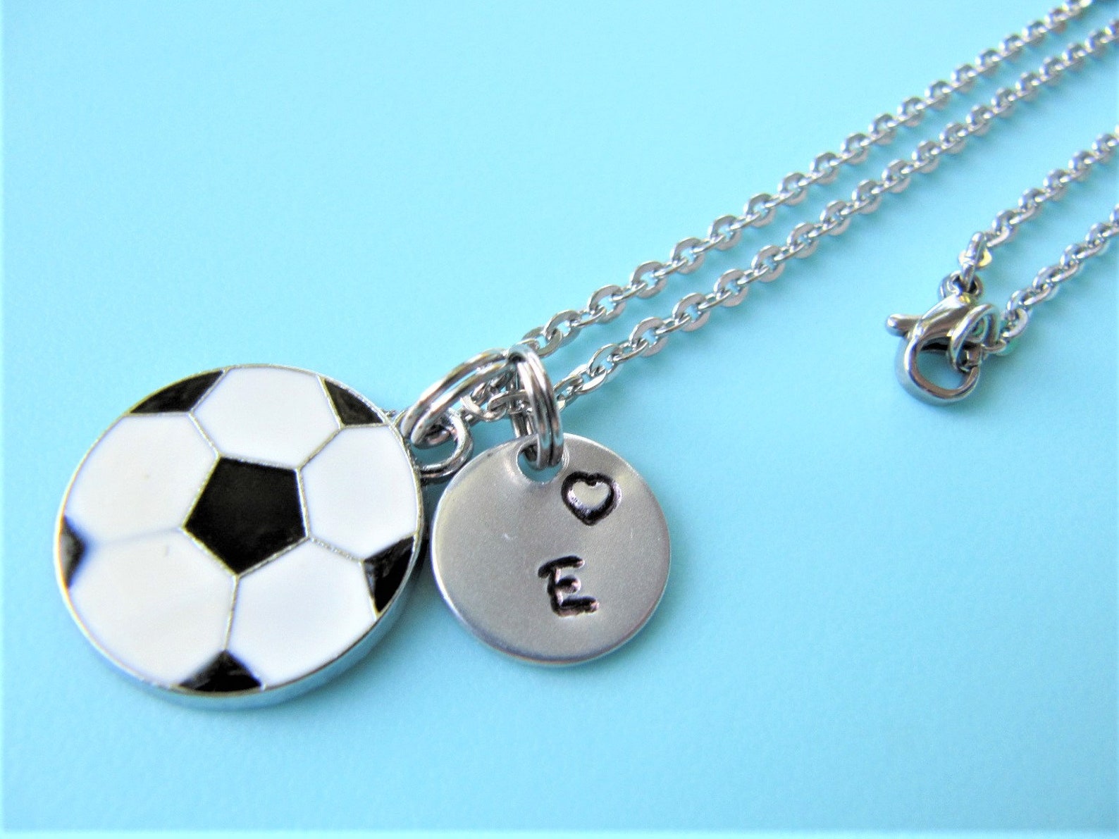 Soccer Necklace Soccer Jewelry Soccer Player Gift Soccer Etsy