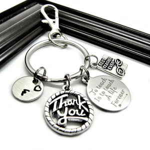 Teacher Appreciation Keychain, Thank you teacher gifts, Teacher Appreciation Gifts for Staff, Best Teacher Gift, Thank you teacher Keychain