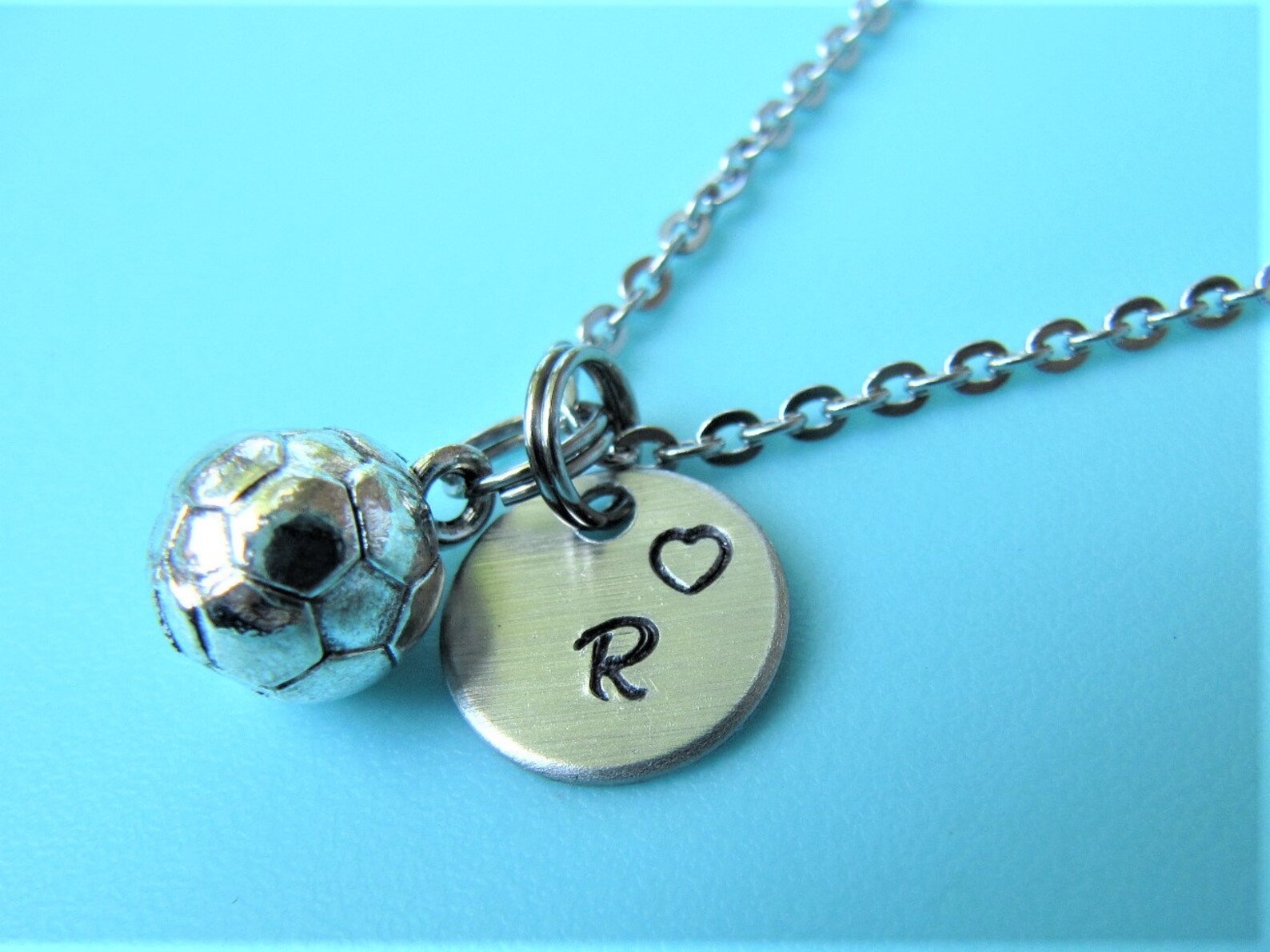 Soccer Ball Necklace Soccer Jewelry Soccer Charm Necklace Etsy
