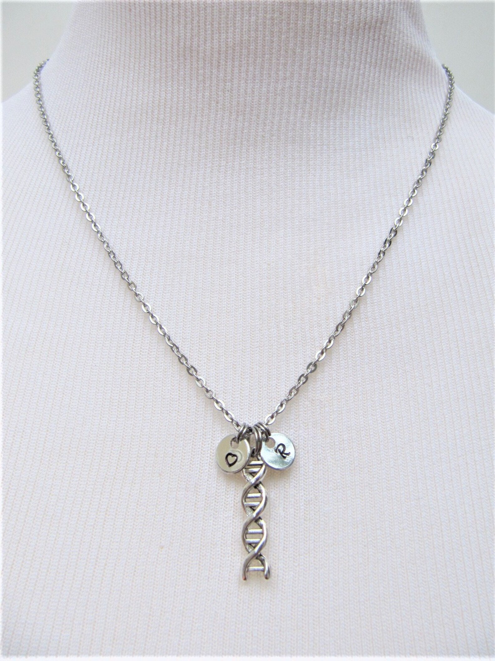 Personalized Dna Necklace DNA Jewelry DNA Charm Necklace Etsy