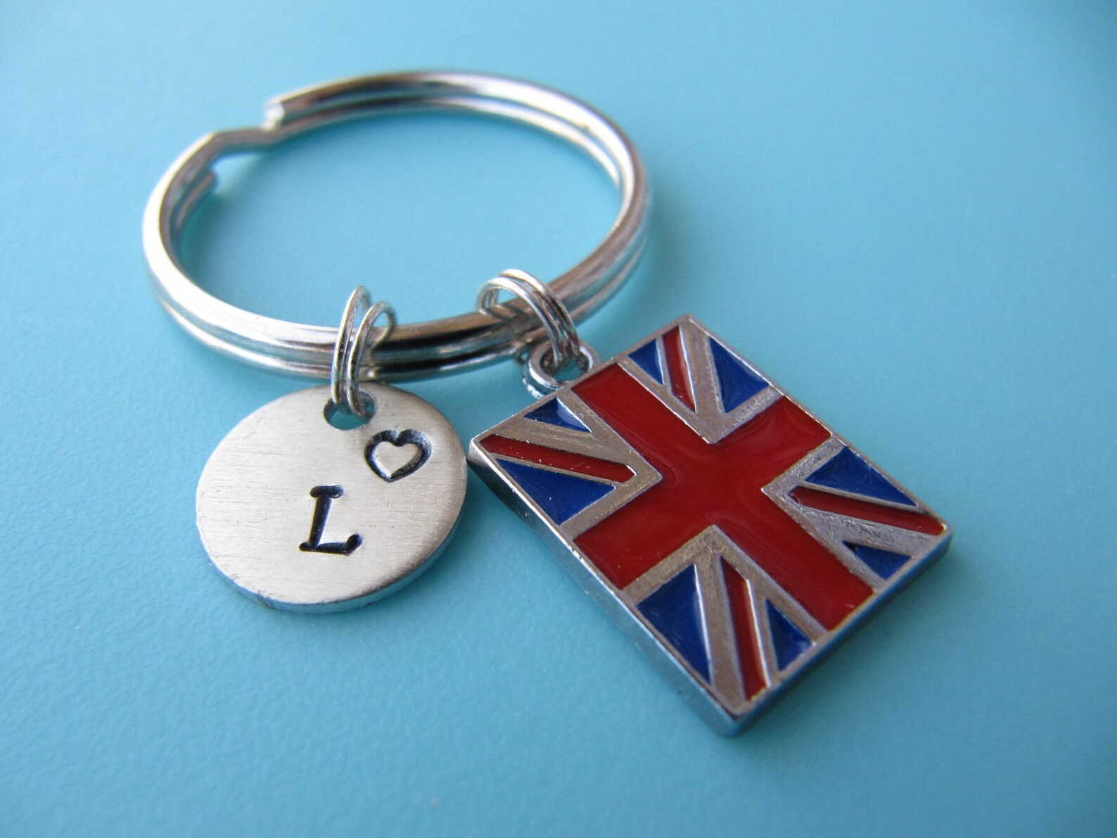 Great Britain Flag Keychain Patriotic Keychain British Flag - Etsy