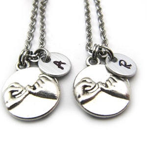 2 Pinky Promise Necklaces, Best Friends Necklaces, BFF Necklaces, Gift for Best Friends, Best Friends Jewelry Gifts, Pinky Promise Jewelry