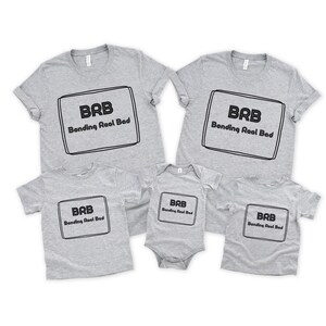 BRB Bonding Real Bad Family Shirt Set, Funny Matching Family T-Shirts, Cute Baby Onesie, Family Reunion Outfit, Gift for New Parents