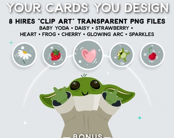 INSTANT DOWNLOAD. Baby Yoda. Loved You Are. Love You I Do. Clip Art.