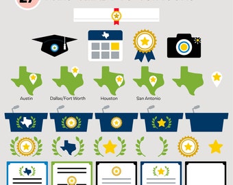 INTANT DOWNLOAD. Professional Legislative Texas Vector Icons