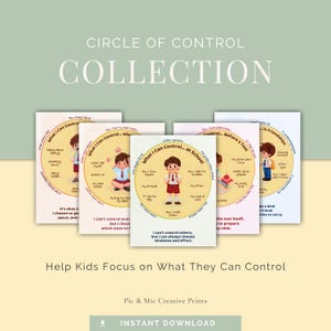 Poster Bundle – Circle of Control –  SEL Digital Prints for Kids
