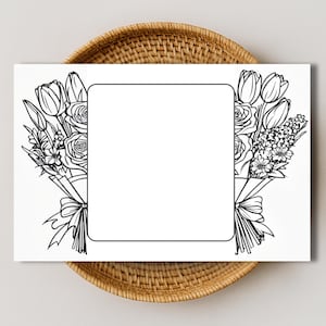 Printable Coloring Card – Printable DIY Craft for Kids, Mother’s Day, Teacher, or Birthday