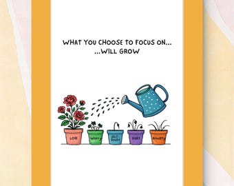 Arte mural de mindfulness: póster imprimible de autocuidado, frase de afirmación positiva para la salud mental