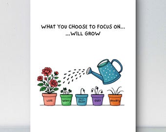 Printable Poster - Mental Health Affirmation – Self-Care Quote Wall Art, Mindfulness Decor
