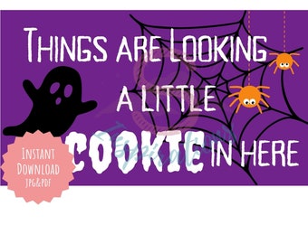 Halloween Cookie Tags - Instant Download JPG & PDF sheet