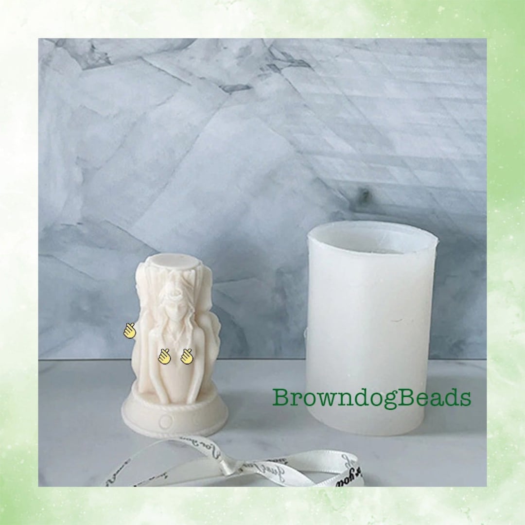 DIY Three Sided Lady Candle Mold Witch Pregnant Woman Shape