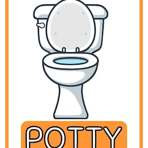 First-Then Potty Training Cards for Nonverbal Kids | Autism Visual Support | Printable Routine Chart | Toddler Toilet Training