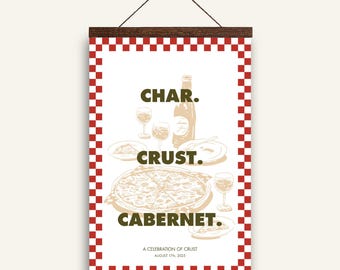 Pizza Party Welcome Sign | Retro Italian Night Decor (Digital Download)