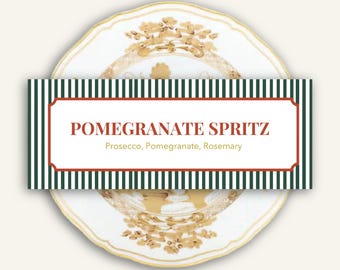 Whimsical Christmas Food Labels | Editable Holiday Table Tents | Printable Bar & Buffet Signs | Instant Download
