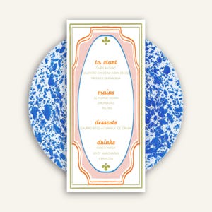 Fiesta Party Menu Template: Cinco de Mayo, Mexican Theme (Canva Editable)