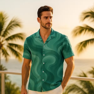 Abstract shirt ,Summer Button Up, Hawaiian shirt