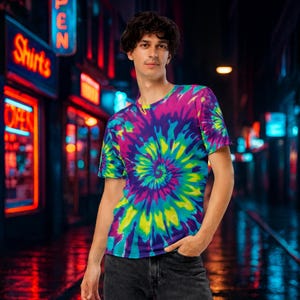 Psychedelic Tie Dye Shirt –Trippy Festival Rave