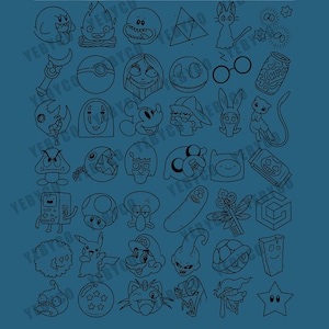 42 Cartoon Character Designs – Digital Clipart Pack | PNG, PSD, SVG | Perfect for Apparel, Stickers, Posters, Gifts & More