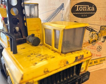 Vintage Mighty Tonka Crane in Original Box #3940 - Etsy