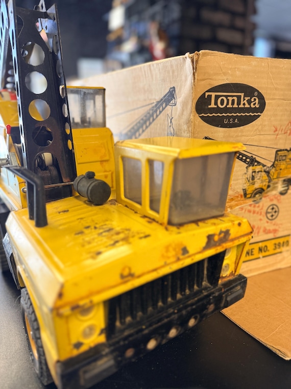 Vintage Mighty Tonka Crane in Original Box #3940 - Etsy