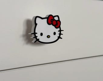 Perilla de cajón inspirada en Kitty: decoración para habitación infantil impresa en 3D