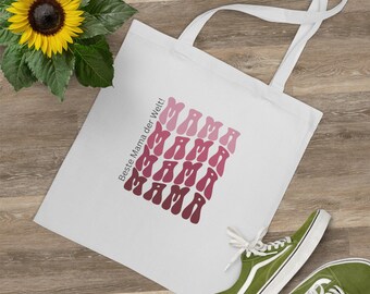 Mama Tote Bag - Best Mom in the World, Mother&#39;s Day Gift, Shopping Bag, Eco-Friendly Tote, Cute Gift for Mom