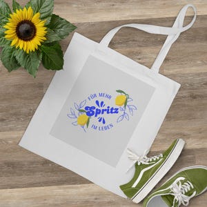 Lemon Spritz Tote Bag, Perfect Gift for Summer, Personalisierte Jutetasche, Geschenk für jeden Anlass, Geschenkidee mit Herz