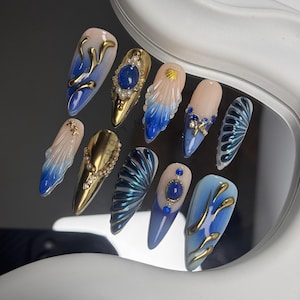 Y2k Press on Nails | long Press on Nails | stiletto Press on nails | Press on Nails stiletto |  Press on Nails long | Gel X Nails