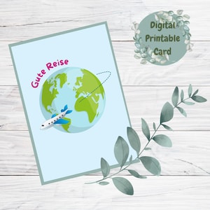 Digitale Karte "Gute Reise" – zum Sofort-Download & Selbstausdrucken