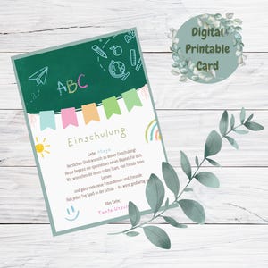 Tarjeta de inscripción escolar personalizada e imprimible: ¡el comienzo perfecto para una nueva aventura!