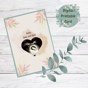 Hello Grandma and Grandpa - Pregnancy Announcement Card