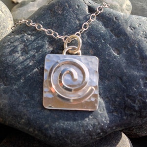 JOURNEY... a travelers protection sterling silver spiral pendant image 3