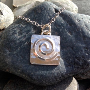 JOURNEY... a travelers protection sterling silver spiral pendant image 2