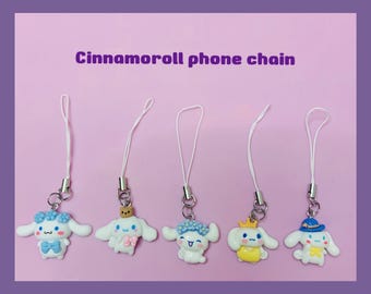 Cute Cinnamoroll Sanrio Phone Chain, Keychain
