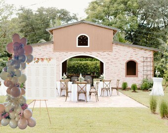 Personalized Wedding Seating Sign: Elegant Reception Decor (Digital Download)
