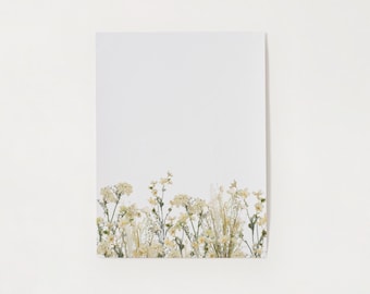 Yellow Wildflower Poster: Boho Floral Sign Template (Digital Download)