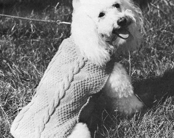 Small Dog Sweater Knitting Pattern, Easy Dog Coat Knit PDF, Pet Sweater Pattern for Small Dogs, Instant Download