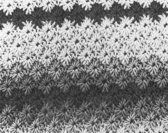Crochet Star Stitch Afghan Blanket Pattern, Daisy Throw PDF, Instant Download by The Vintage Purl