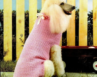 Dog Sweater Crochet Pattern PDF, Easy Beginner Dog Coat, 12 Sizes XS–XXL, Instant Download