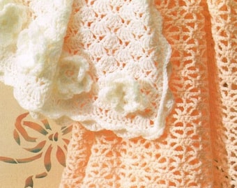 Couverture pour bébé au crochet, motif PDF, facile pour bébé afghan, motif de couverture pour nouveau-né doux, téléchargement immédiat, projet de crochet pour débutant
