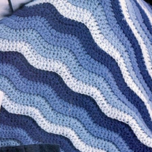 Chevron Crochet Blanket Pattern Zigzag Afghan Throw, Easy Beginner Cozy Blanket, Instant Download PDF