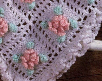 ヴィンテージ　ぽこぽこハートのアフガン　ブランケット アフガン編みブランケット - Hinata bocco | minne byGMOペパボ