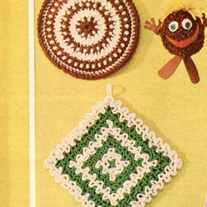 Patrón de ganchillo para salvamanteles, posavasos, estilo vintage con volantes y mandala de la abuela (descarga en PDF)